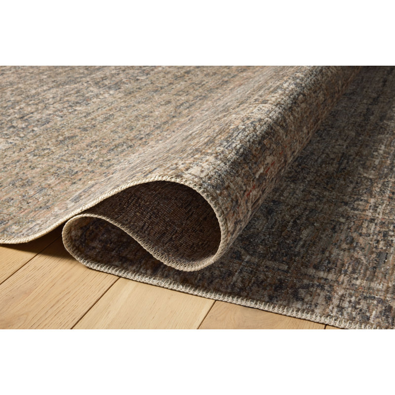 Tapis bleu marine / rosé Amber Lewis x Loloi Molly, Rectangle 7 pi 10 po x 10 pi