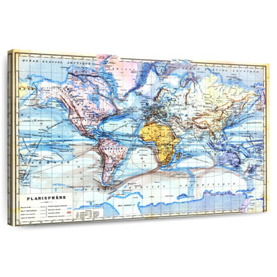 Ancienne carte Aletra Planisphere