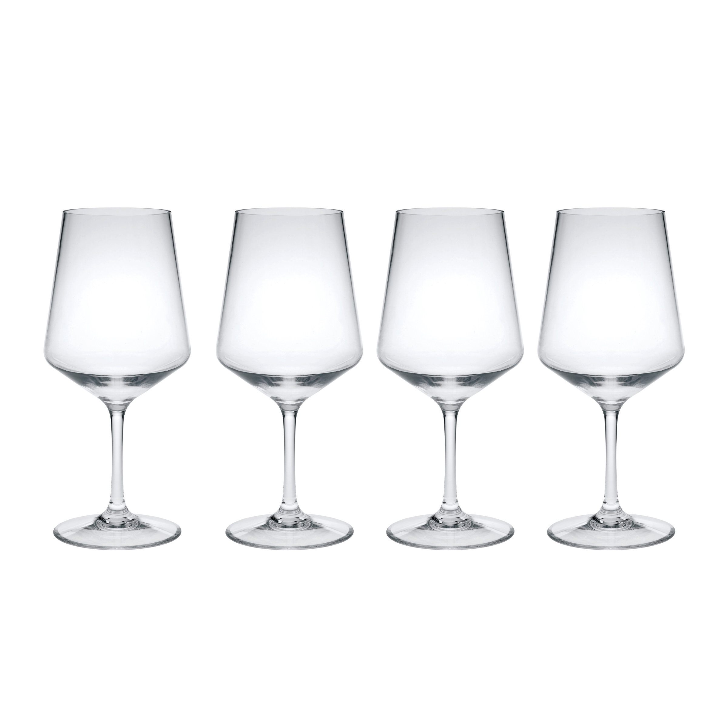 Brayden Studio® Plastic Wine Glasses Set of 4 & Reviews | Wayfair