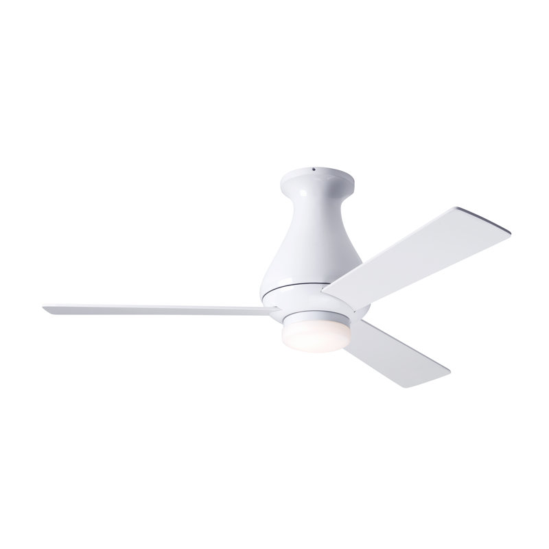 Altus 42'' Ceiling Fan with LED Lights, Gloss White, White, Fan Speed and Light Control (2-wire) 