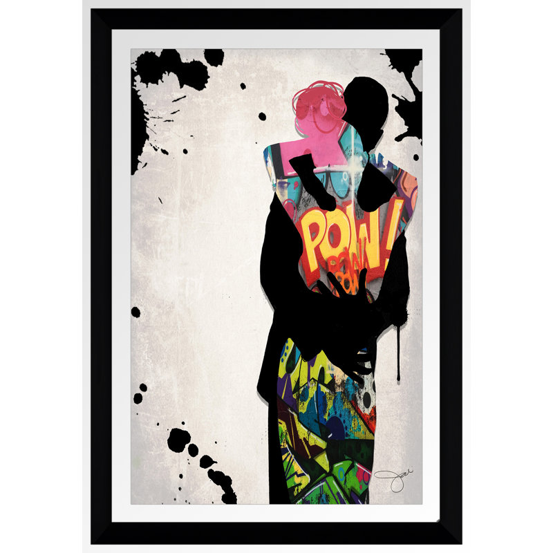 " Tinder ", 39.5" H x 27.5" W x 0.75" D, Black Framed Acrylic