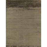 High Low Striped Area Rug in Khaki