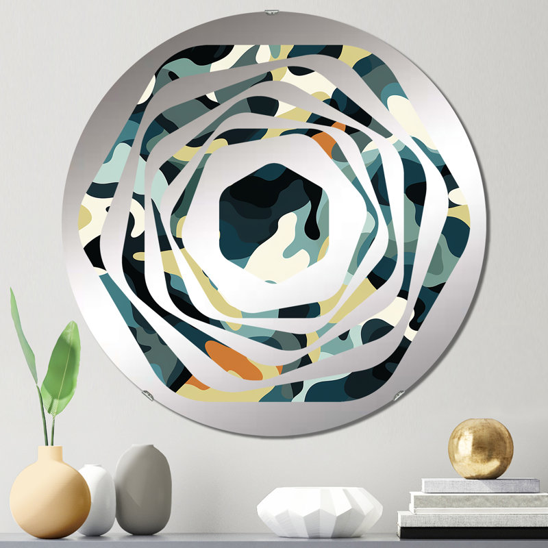 Industrial Edge Surf Imagerie - Miroir décoratif Amorphe, 23,6 po x 23,6 po