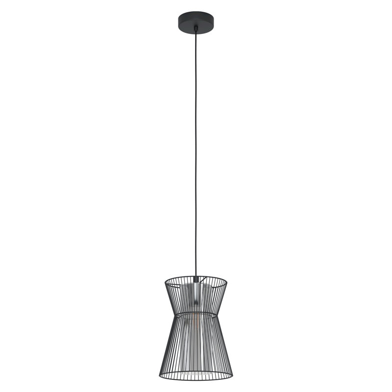 Kingsley 1 - Light Geometric Pendant, Black, Black/Transparent