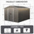 8X10ft Outdoor Metal Storage Shed-123283126-123283134