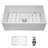 Farmhouse Apron Front Kitchen Sink Single Bowl