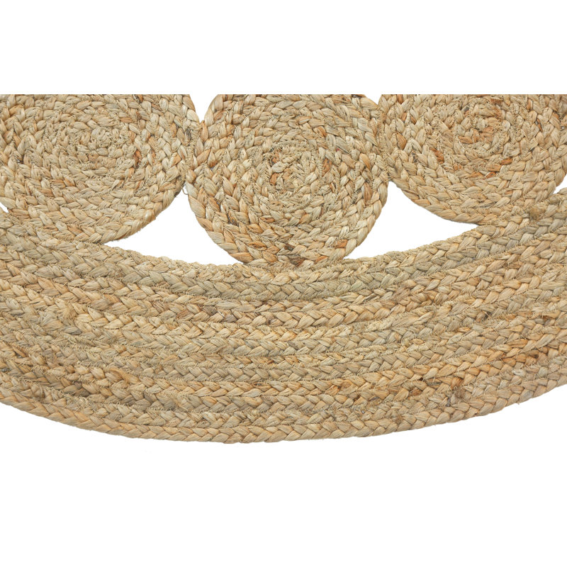 Tapis en fibres naturelles Abani Savoie JUT190A, Rond 4 pi