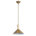 Antique Brass Shade/ Travertine Stone