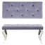Banc rembourré en velours Genuta-34833389