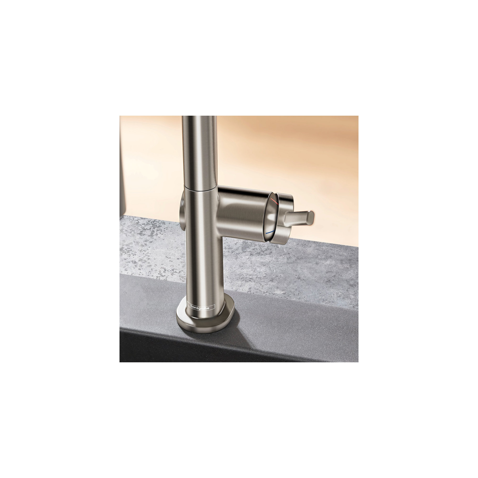 hansgrohe Talis N HighArc Kitchen Faucet, O-Style 2-Spray Pull-Down with sBox, 1.75 GPM, Steel Optic