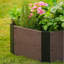 Ensemble de jardin surélevé hexagonal, boîte à fleurs 6 panneaux aspect bois pour l'intérieur et l'extérieur