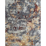 Contemporary One-of-a-Kind Rectangle 6'1" X 8'11" Hand Knotted Area Rug