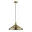 Luminaire suspendu en laiton antique 1 lumière