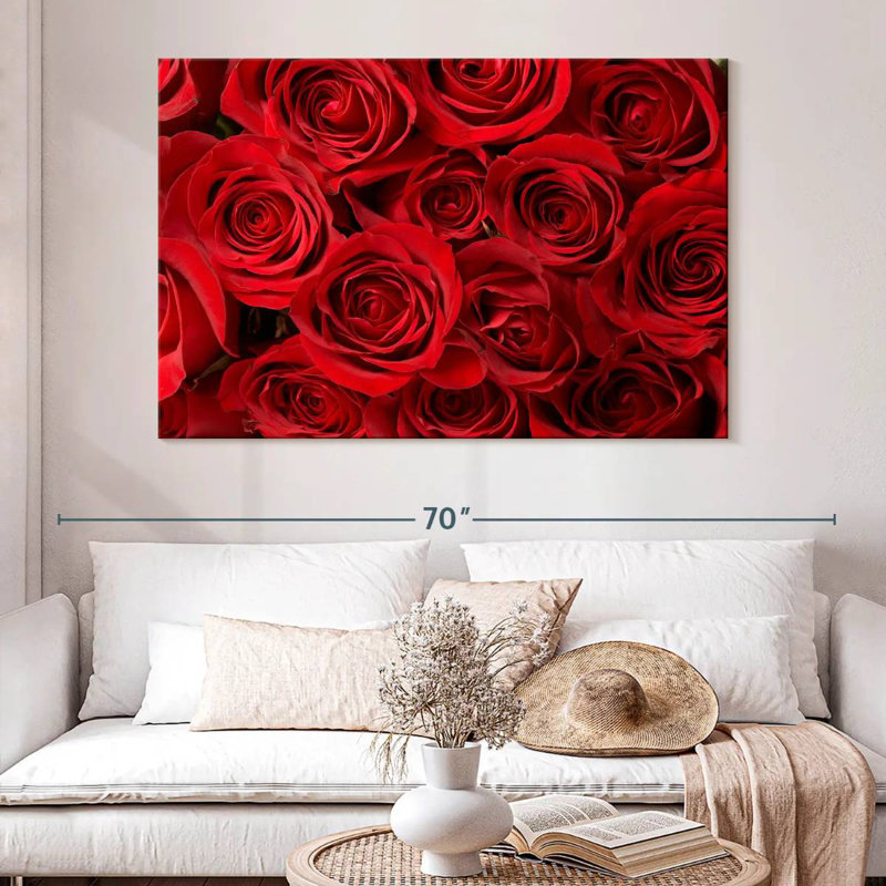 Red Roses Bouquet, 34" H x 51" W