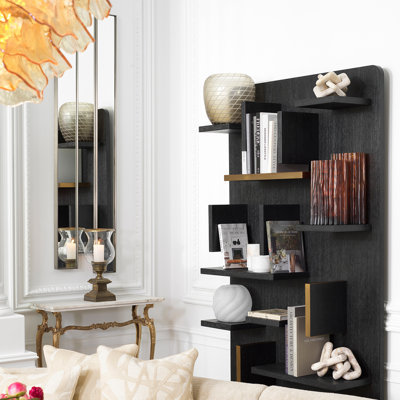 Wall Cabinet Highgrove Charcoal Gray Oak Veneer