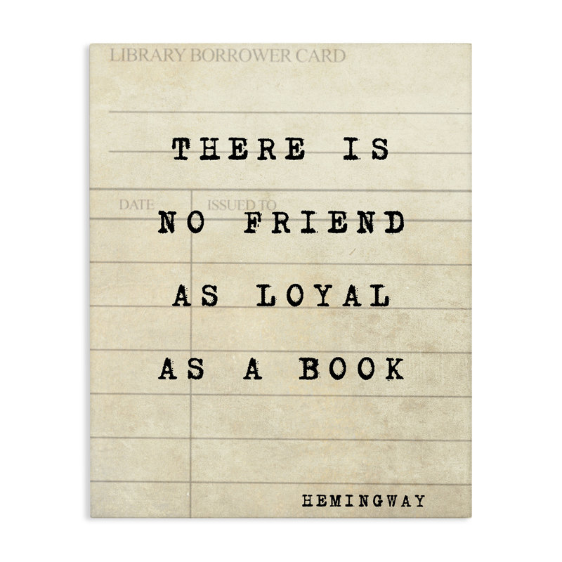 «No Friend As Loyal As A Book», toile par Julia Frost, H 30 po x l 24 po