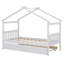 Lit en bois avec lit gigogne-674937833