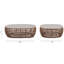 Table basse ovale 40,5 po Golden Brown