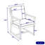 Fauteuil d'extérieur en bois avec coussin amovible-887521802
