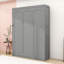 Armoire lit escamotable Murphy avec tablettes intégrées-106950507-106950512