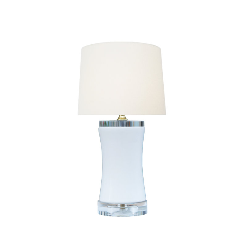 Lampe de table en porcelaine Kele, Blanc