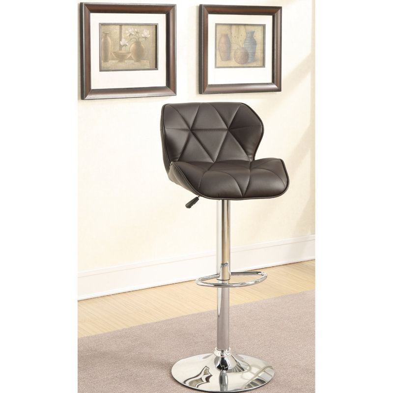 Tabouret de bar rotatif à hauteur ajustable Mcguinness, Marron foncé