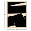 «Black Plain Abstract» par Little Dean, reproduction d'art encadrée sur bois-395704742-395704409