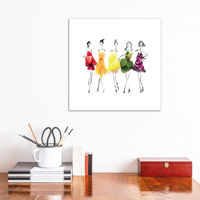 «Rainbow» par Gretchen Roehrs - impression, Toile tendue, H 12 po x l 12 po x P 0,75 po
