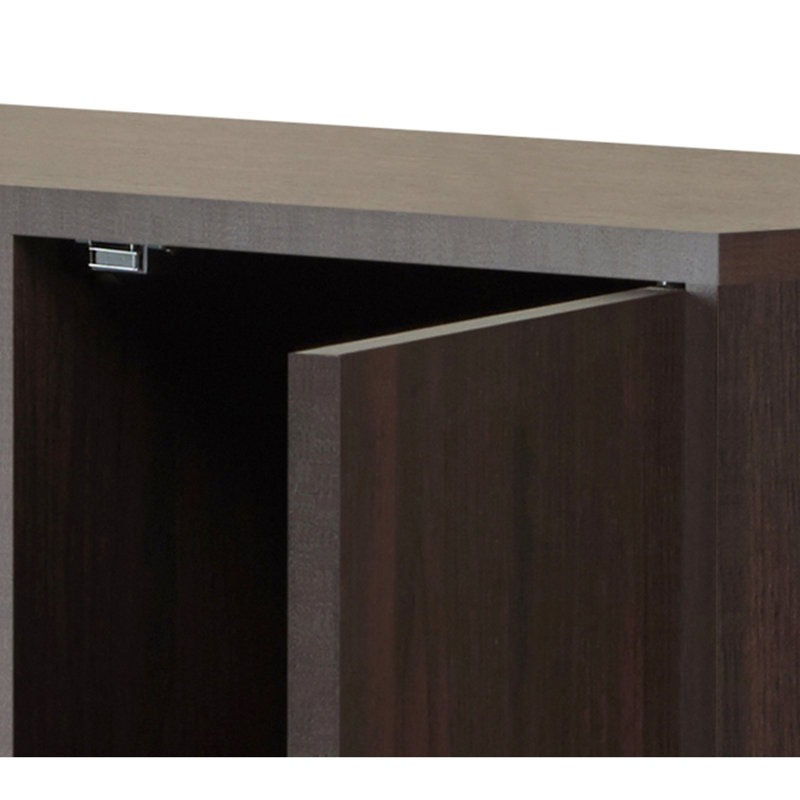 Armoire à vin pouvant contenir 18 bouteilles - porte-gobelet, couvercle, espace de rangement élégant, bois composite, qualité tendance