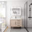 Armoire de toilette à miroir à DEL 36 po x 30 po - brouillard, rangement pour salle de bain à double porte, 3000K 6000K lumineux, interrupteur tactile, finition thermolaquée avec double porte brumeuse