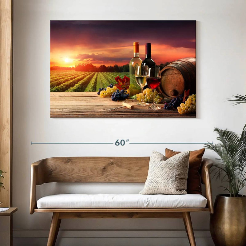 Yarlin Wine Vineyard Vista, H 32 po x l 48 po