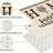 Beige Lavender Home Kitchen Mats, Set of 2, for Kitchen & Living Room