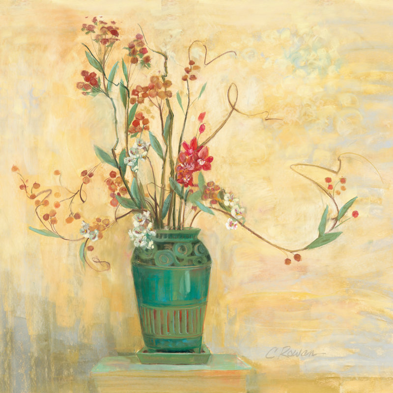 " Bittersweet I V2 ", 36" H x 36" W, Silver Floater Framed Canvas, No