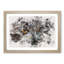 A Great Horned Owl Watercolour - Single Picture Frame Print on MDF-56740864-56740867