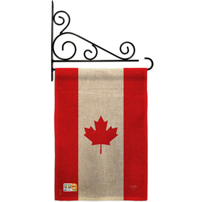 Double Sided 18.5'' H x 13'' W Burlap Garden Flag