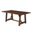 Table de salle à manger moderne de style ferme à tréteaux / Table de salle à manger rustique en bois massif