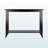 Sienna Tempered Glass Brown Finish Console Table With Large Shelf, 29.7" H X 39.77" W X 16.06" D