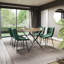 Dining Chairs Upholstered Velvet Fabric Seat Kitchen Dining Room Furniture, UKFR Certified-340277521-340277526