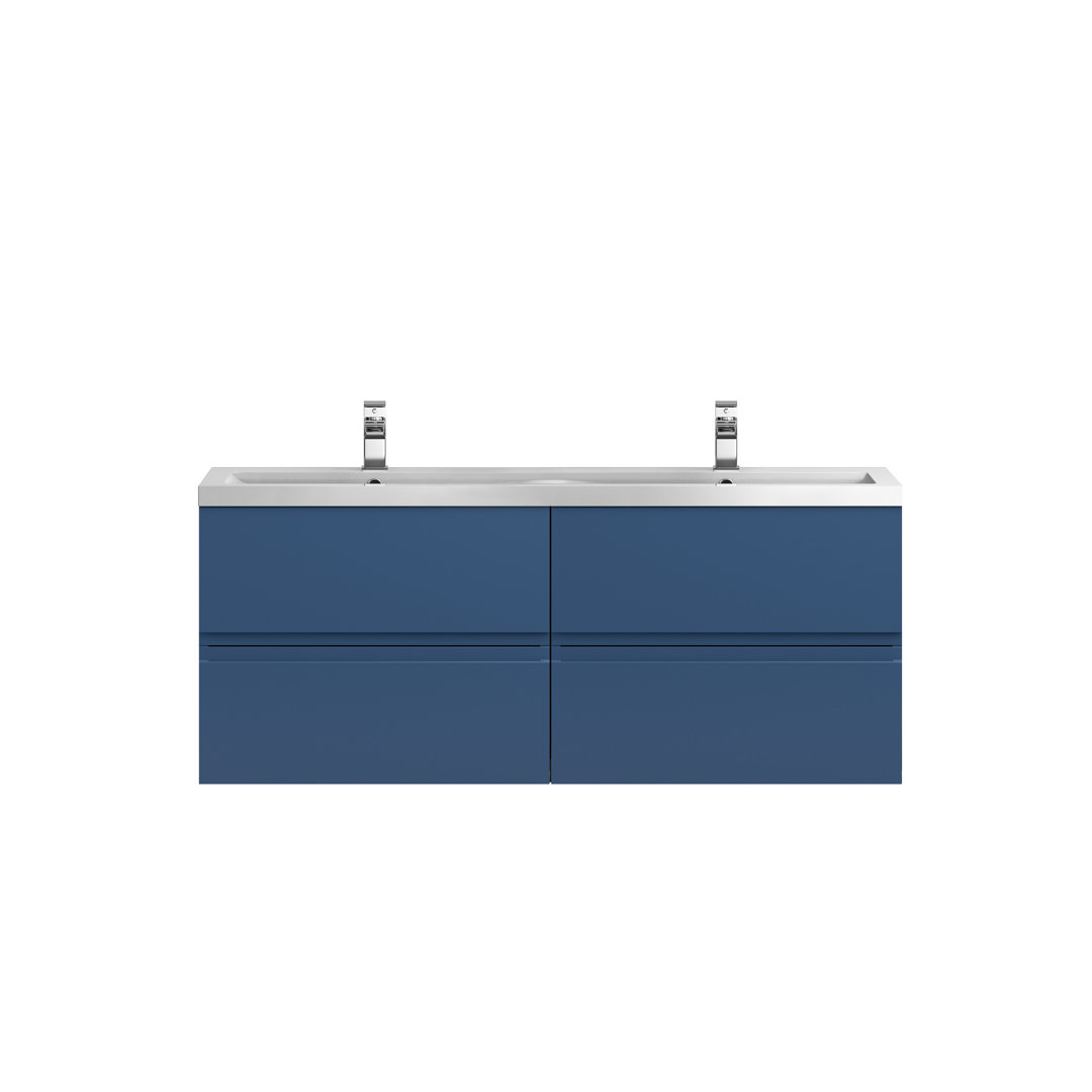 Urban 1205mm Double Bathroom Vanity with Integrated Vitreous China Basin