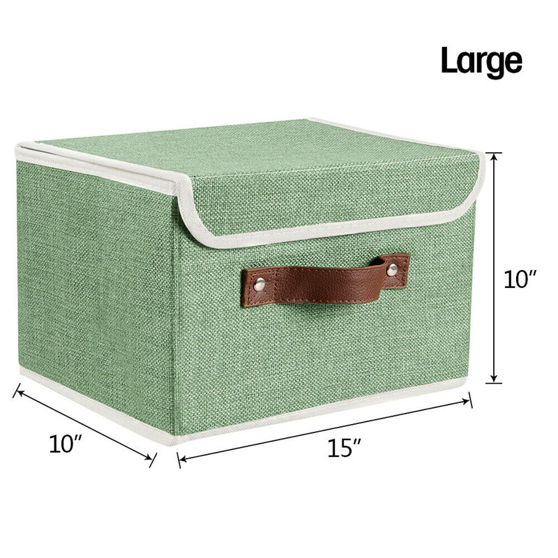 Ensemble de boîtes en tissu, Rose, H 10 po x l 155 po x P 10 po