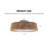 21" Bohemian Braided Ceiling Fan Light