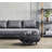 Loop 29.2" Wide Round Footstool Wide Ottoman-55818297