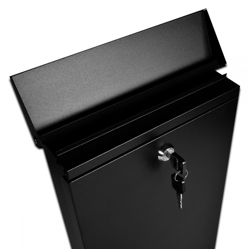 Libretti Steel Wall Mounted Post Box, Black