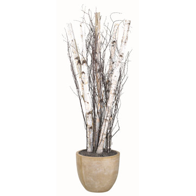 90'' Faux Birch Tree in Planter