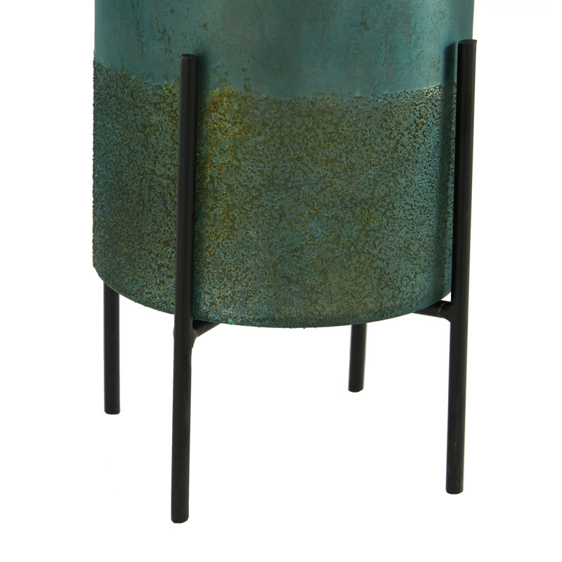 Ensemble de porte-votives en verre 2 pièces, Vert/noir