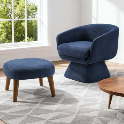 Fauteuil Lazy avec repose-pieds, fauteuil d'appoint moderne