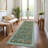 Floral Machine Washable Rug with Non-Slip Backing, Soft Thin Low Pile Non Shedding Floor Carpet, Indoor Foldable Printed Accent Mat for Living Room/Nursery/Bedroom-786861370