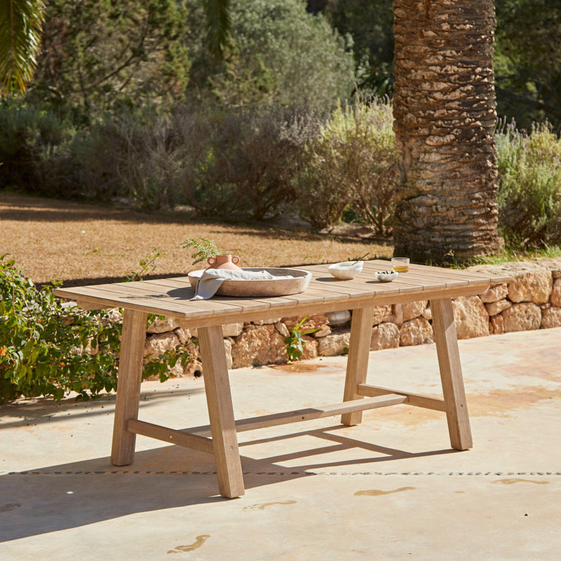 Alysin Rectangular 6 - Piece 6 - Person 68Cm L Outdoor Table Set