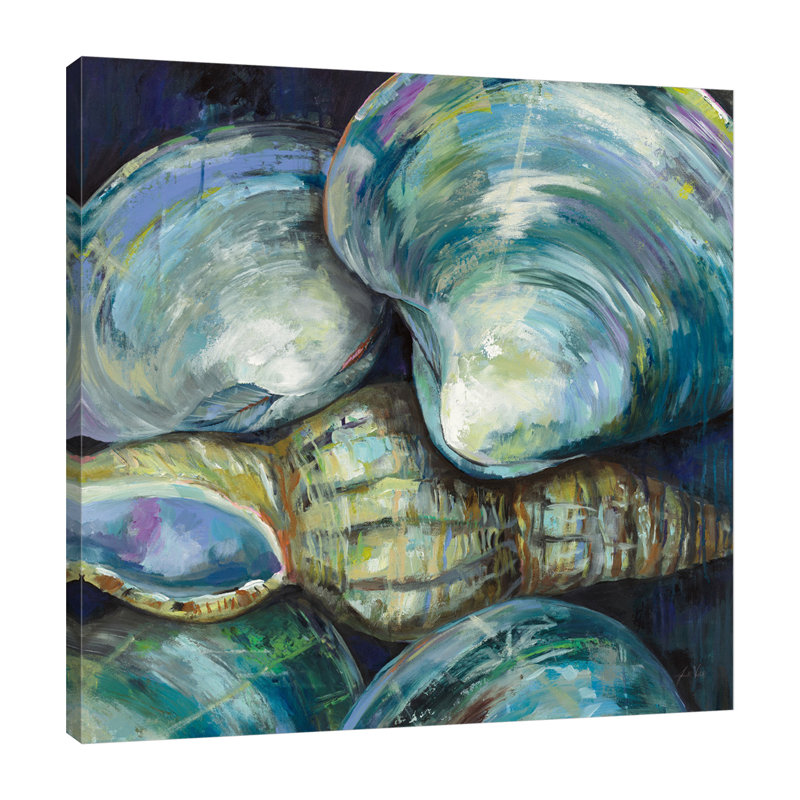«New England Summer» par Jeanette Vertentes - peinture sur toile tendue, H 48 po x l 48 po x P 1,5 po