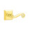 Scroll Privacy (Bed & Bath) Door Lever with Square Rosette
